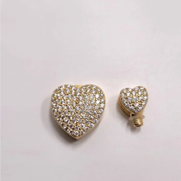14K Heart urn pendant, VVS lab diamond GRA certified, cremation urn, diamond urn - Picture 1 of 6